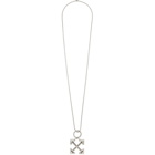 Off-White Silver Arrows Scaffolding Necklace