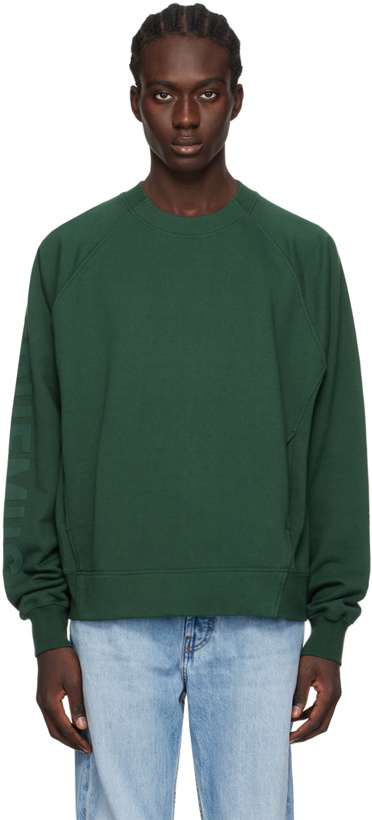 Photo: Jacquemus Green Les Classiques 'Le sweatshirt Typo' Sweatshirt