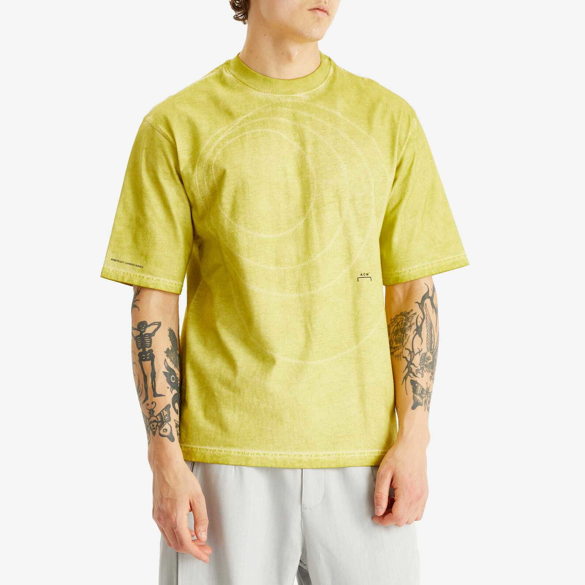 A-COLD-WALL* Men's Frequency T-Shirt in Yellow Citronelle