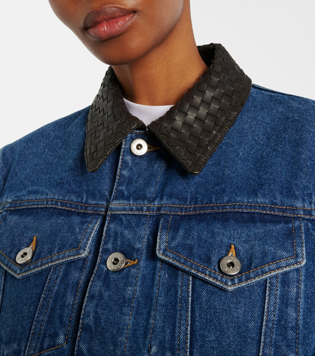 Bottega Veneta Intrecciato denim jacket