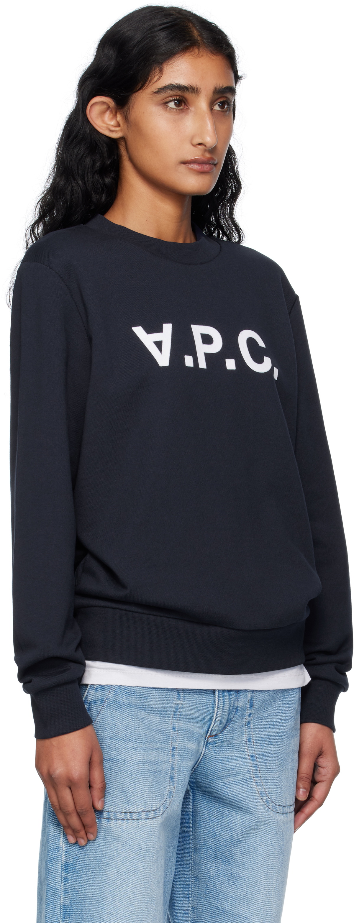 A.P.C. Navy Standard Grand 'VPC' Sweatshirt