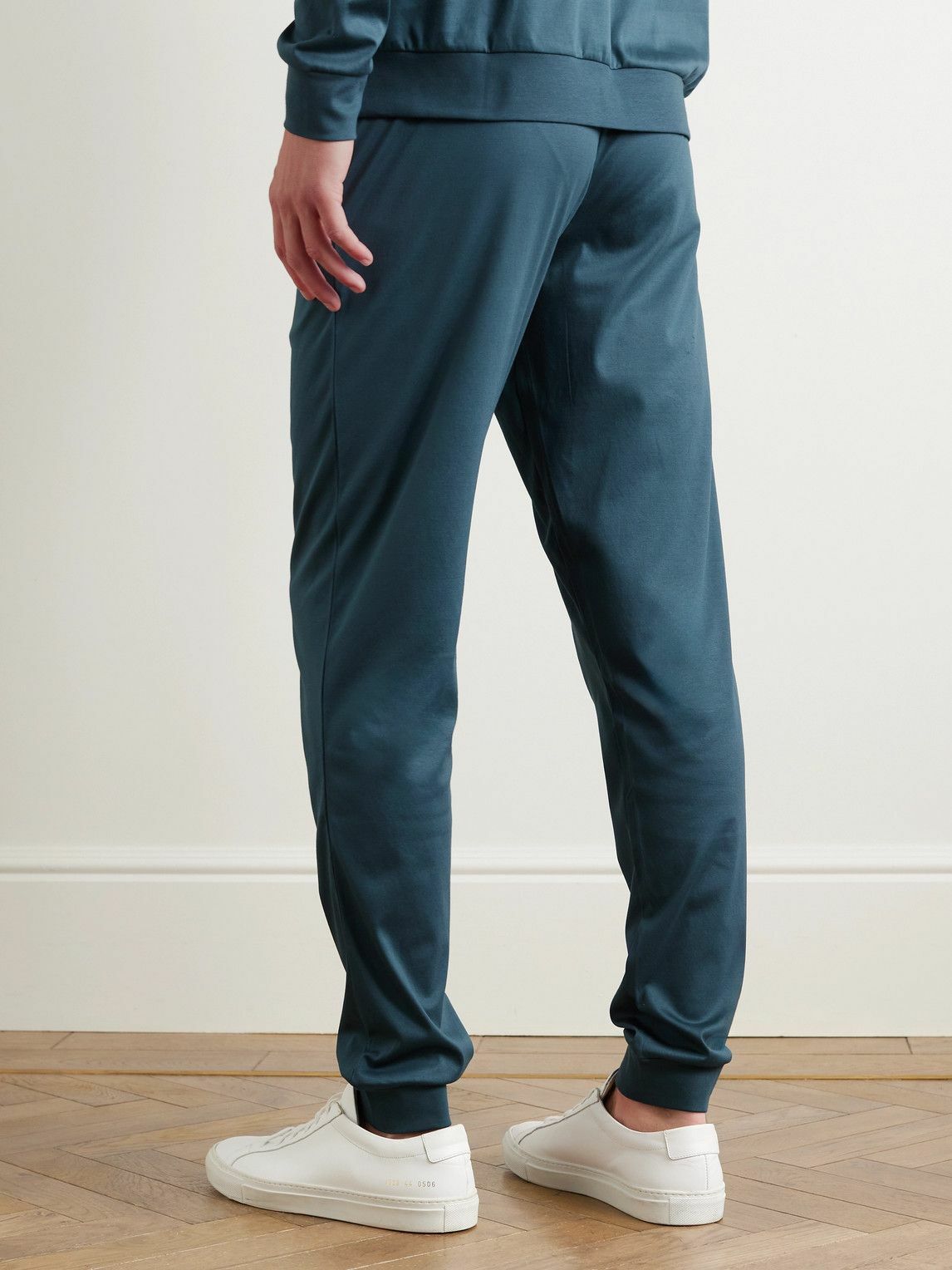 Zimmerli - Slim-Fit Sea Island Cotton Sweatpants - Blue Zimmerli