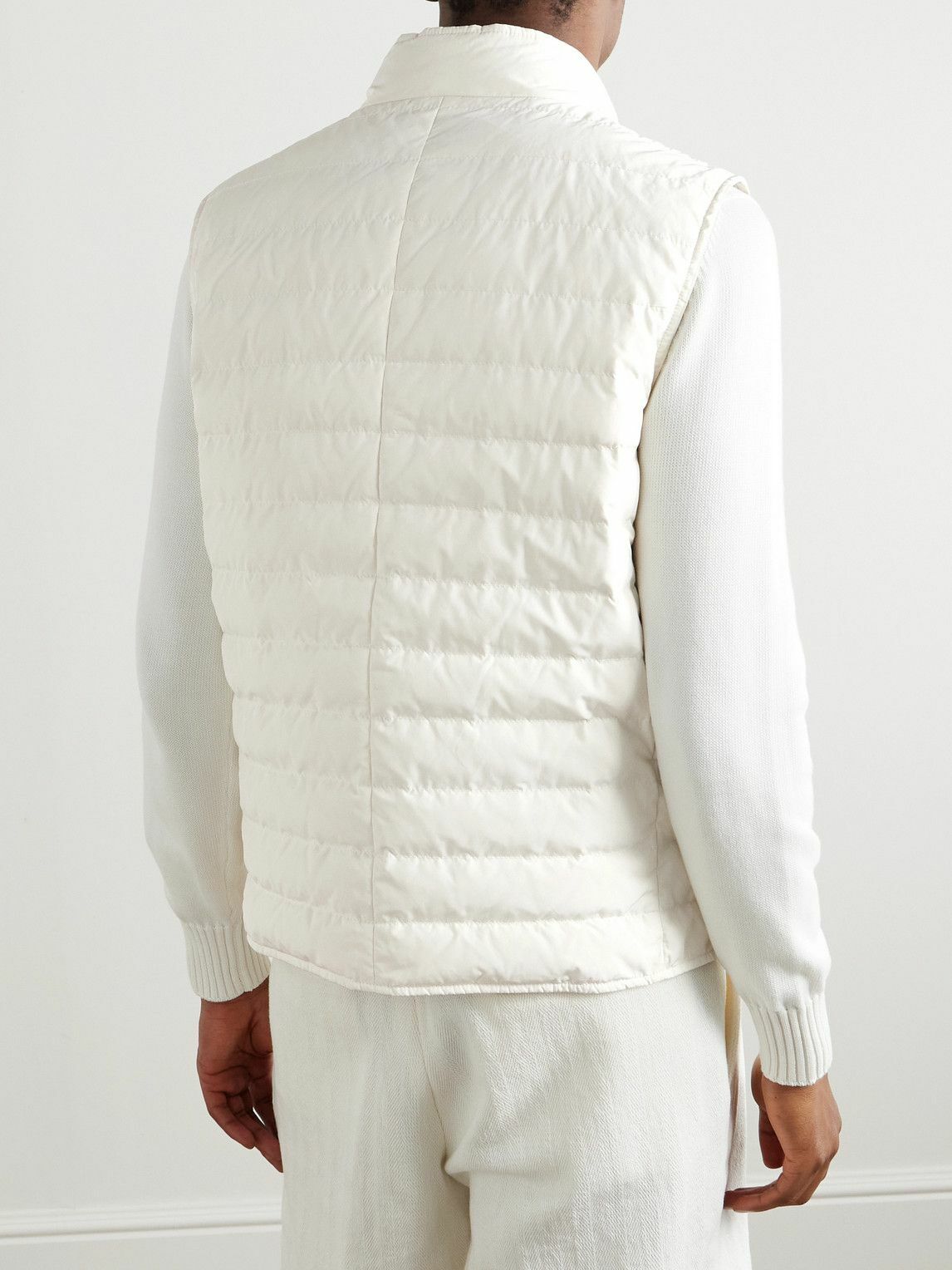 【関税&送料込】Brunello Cucinelli Gilet Piumino Nylon vest with padding for Boys in Medium Grey | Brunello