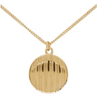 A.P.C. Gold Stripe Pendant Necklace