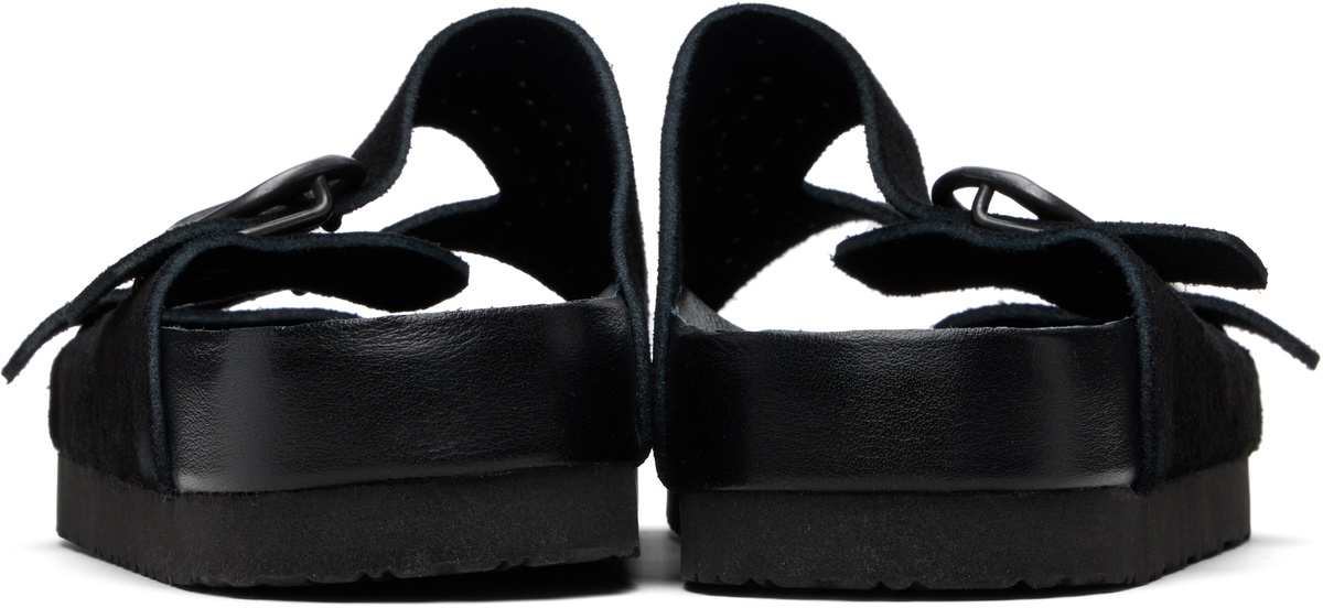 NEEDLES Black Double Strap Sandals