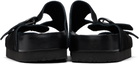 NEEDLES Black Double Strap Sandals