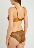 Hanro Gale Satin-stretch Soft-cup bra Gold