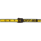 Off-White Yellow and Black Mini Hybrid Industrial Belt