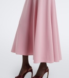 Roksanda Oryn draped asymmetric crêpe midi dress