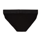 Versace Underwear Black Silk Medusa Briefs