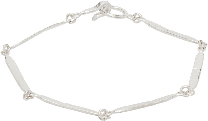 Photo: Youth Silver Bar Chain Bracelet