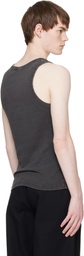 Entire Studios Black Rib Tank Top