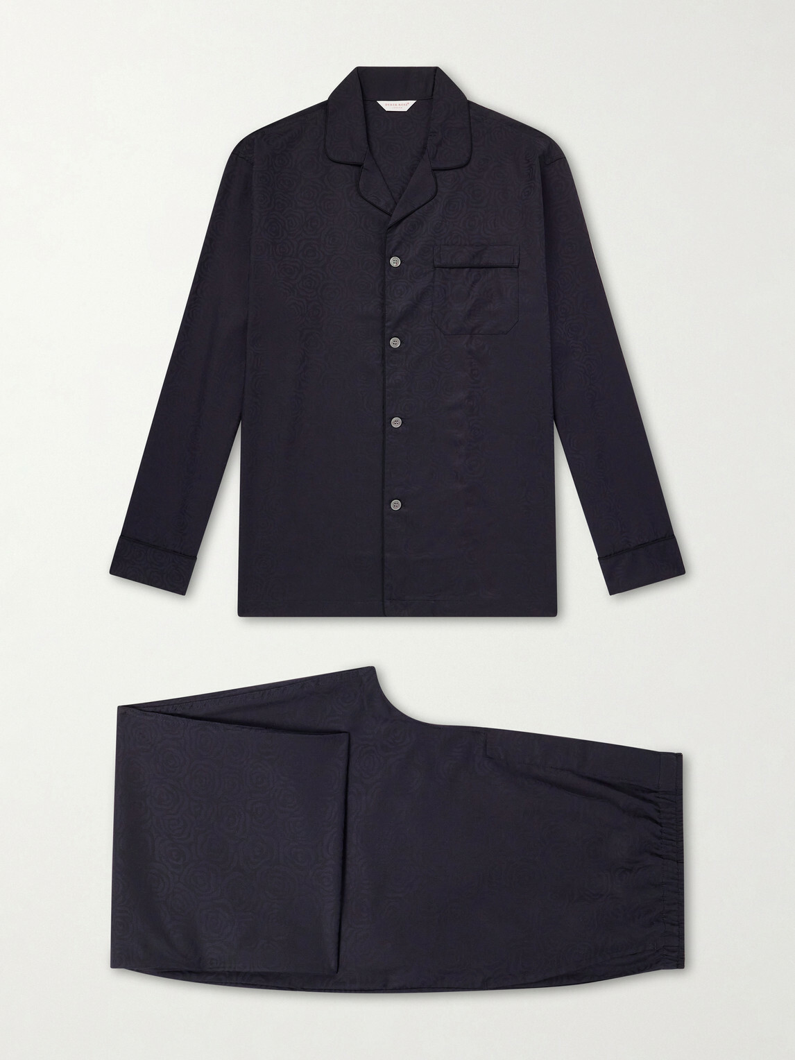Derek Rose - Paris 17 Cotton-Poplin Pyjama Set - Black