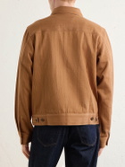 Kardo - Marvin Cotton-Jacquard Trucker Jacket - Brown