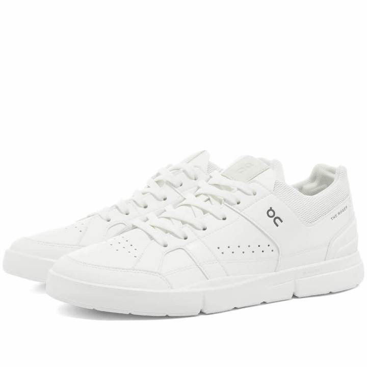 Photo: ON Men's The Roger Clubhouse Sneakers in All White