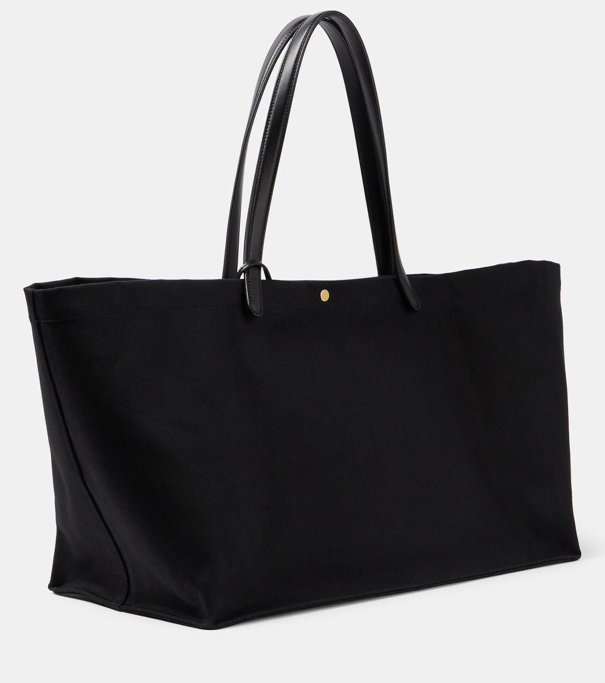 【国内発送】THE ROW トートバッグ Idaho XL leather-trimmed Idaho XL leather-trimmed canvas tote bag in black - The Row