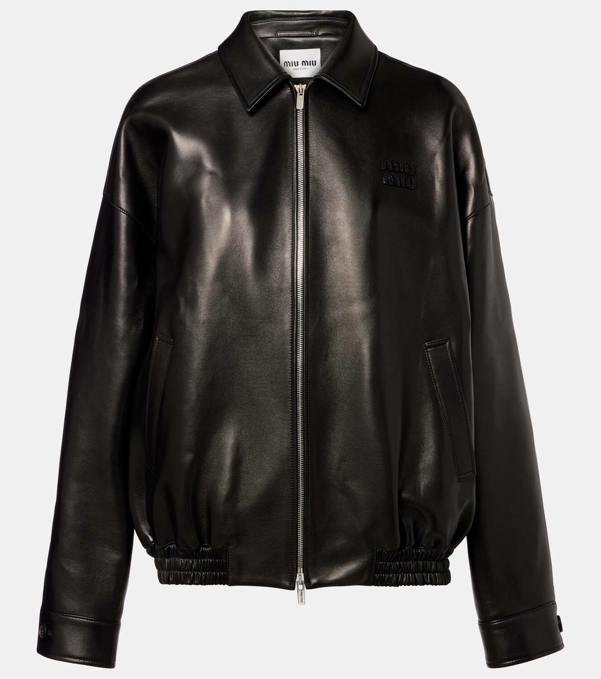 ジャケット・アウター MIU MIU 99AW HOODED LEATHER BLOUSON 31525112_61181352_600.jpg