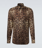 Dolce&Gabbana Leopard-print silk shirt