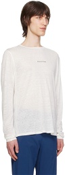 District Vision Off-White Crewneck Long Sleeve T-Shirt