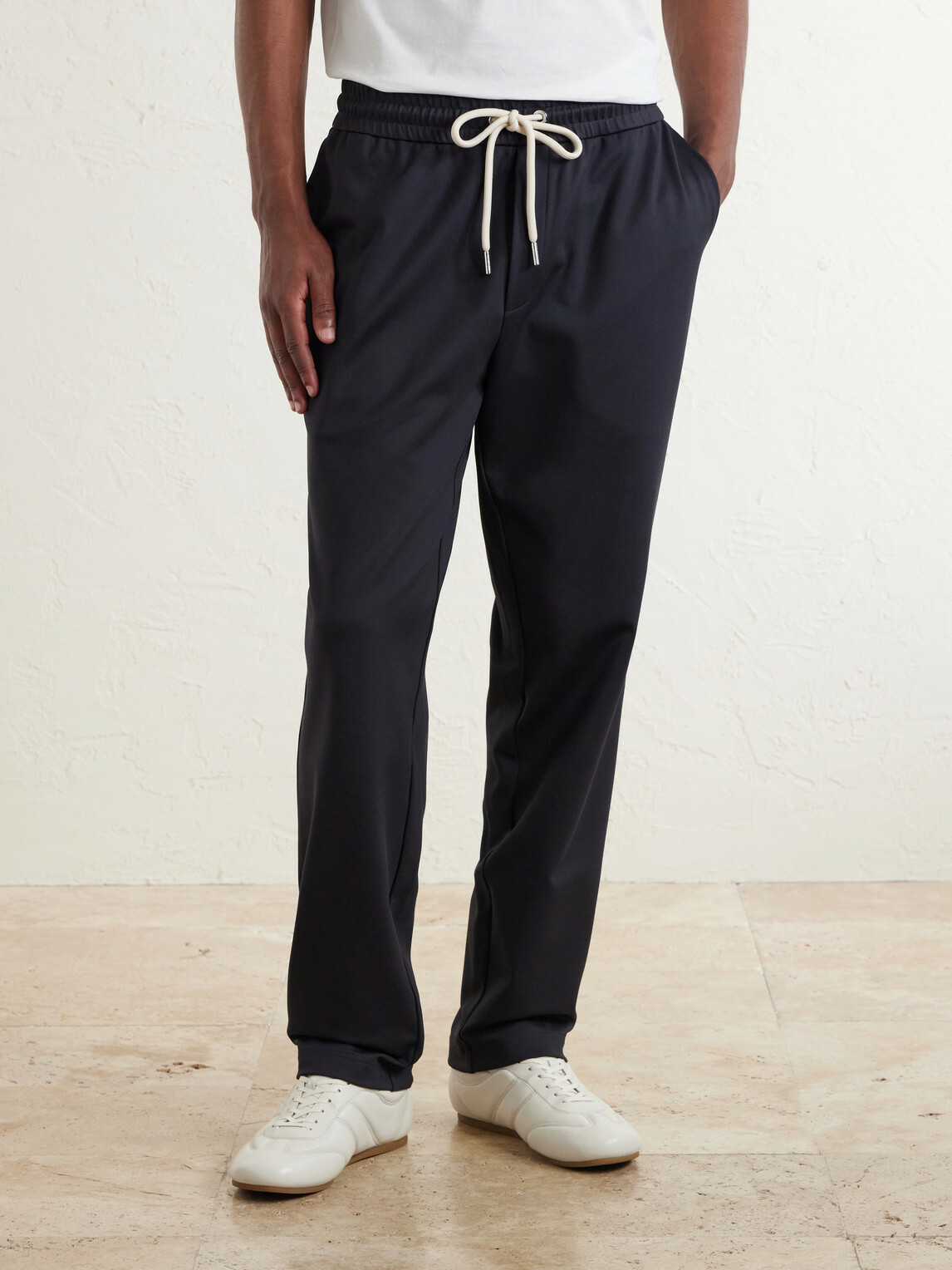 Moncler - Tapered Jersey Sweatpants - Blue