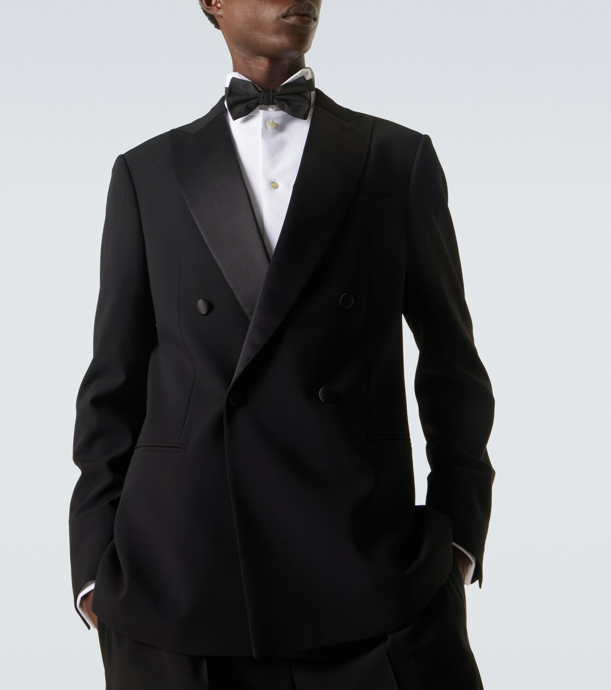 Giorgio Armani Virgin wool tuxedo blazer