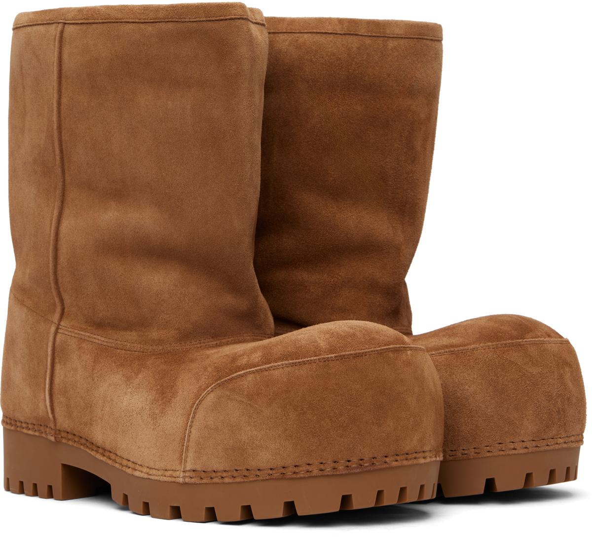 Balenciaga Brown Alaska Low Boots Balenciaga