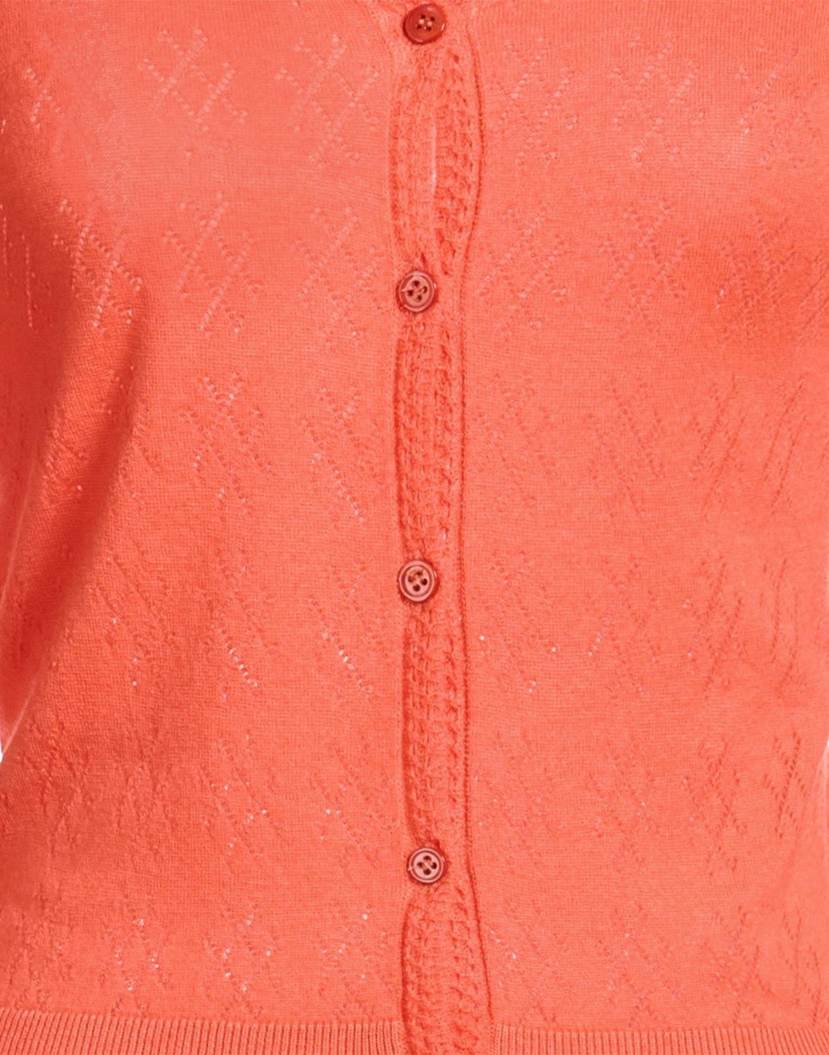 Majestic Filatures Womens Cardigan in Orange