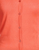 Majestic Filatures Womens Cardigan in Orange