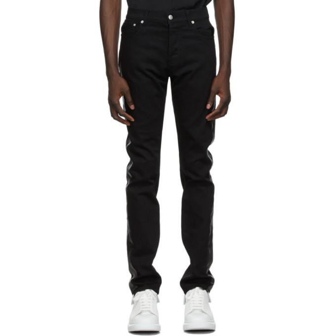 Photo: Alexander McQueen Black Paneled Jeans