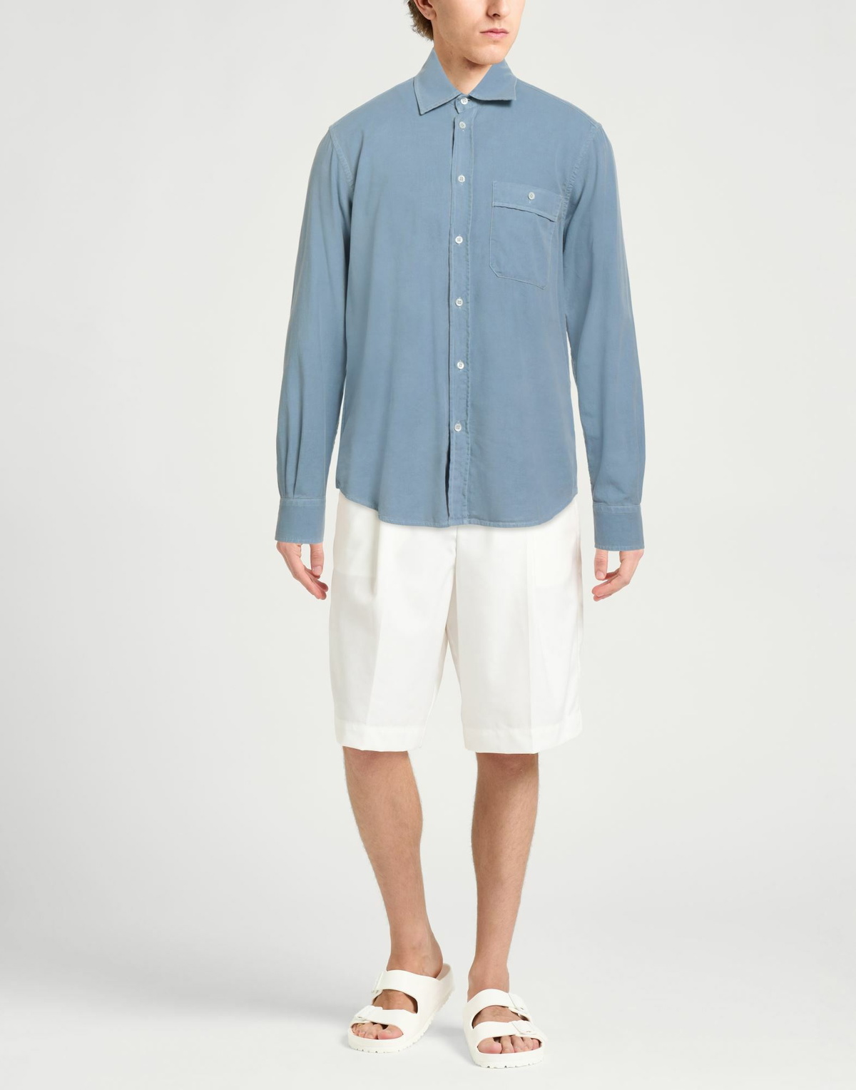 Barena Mens Shirt Light in Blue
