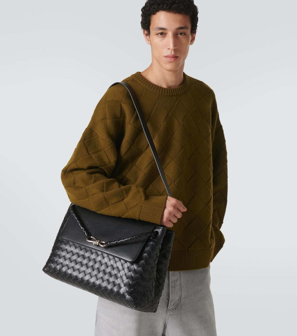 Bottega Veneta Andiamo Medium leather messenger bag Bottega