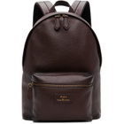 Polo Ralph Lauren Brown Pebbled Leather Backpack