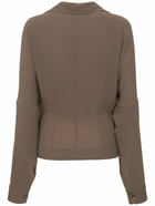 PHILOSOPHY DI LORENZO SERAFINI Light Tech Crepe Wrap Shirt