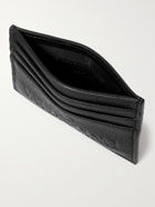 VALENTINO - Valentino Garavani Logo-Debossed Full-Grain Leather Cardholder - Black