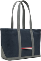 Thom Browne Blue Medium Zip Tote