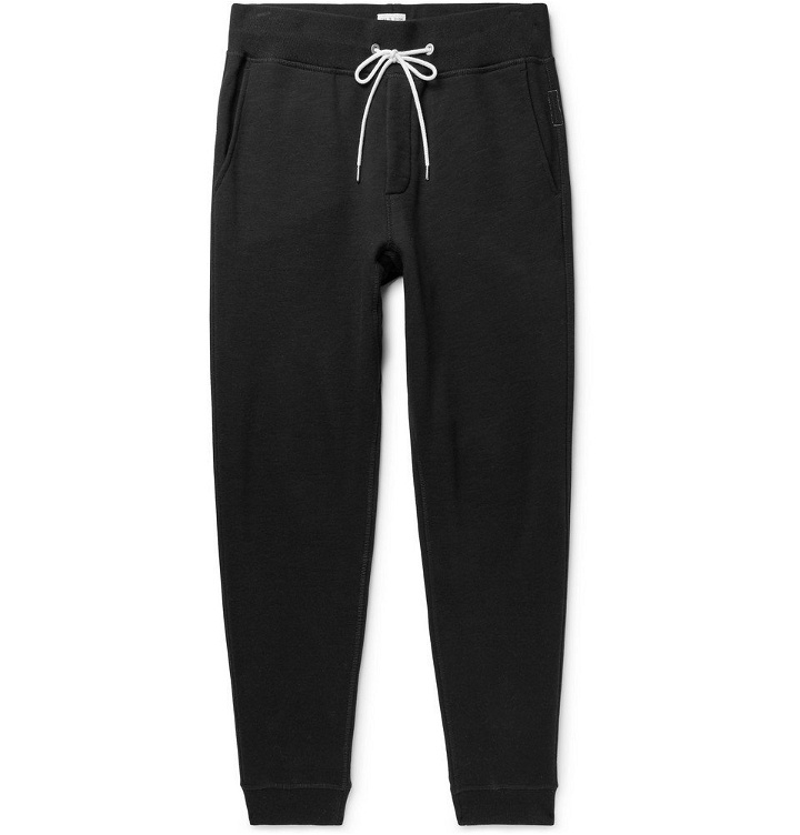 Photo: rag & bone - Slim-Fit Tapered Cotton-Jersey Sweatpants - Black