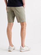 INCOTEX - Cotton-Blend Twill Shorts - Green - IT 46
