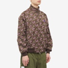 Baracuta x Needles Jacquard AF G9 Harrington Jacket in Dark Brown