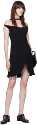 Courrèges Black Ellipse Minidress