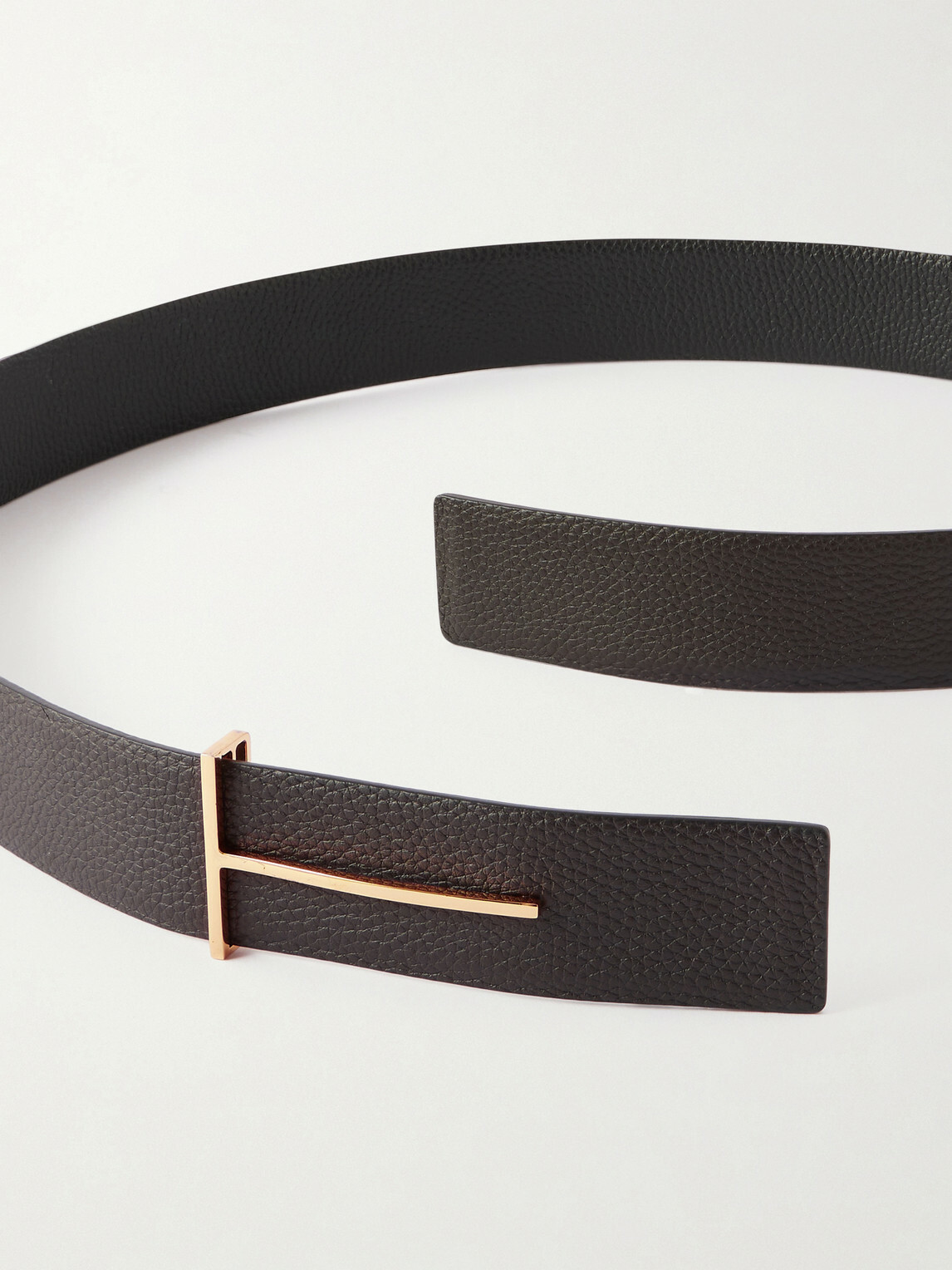 TOM FORD - 3.8cm Full-Grain Leather Belt - Brown