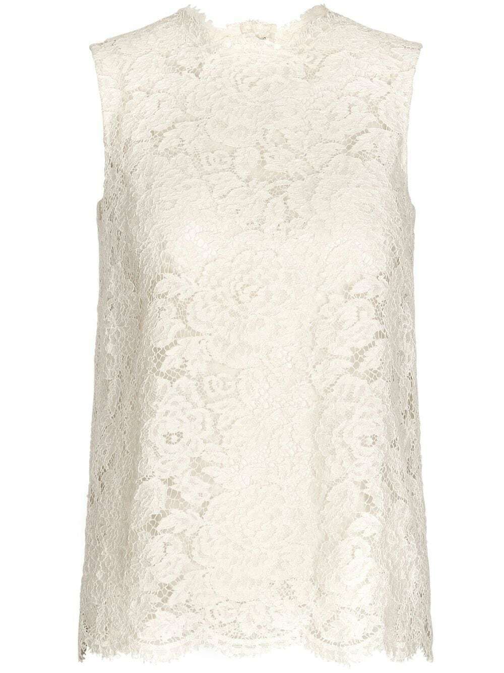 Dolce & Gabbana Black Brocade Button Down Sleeveless Vest Top main image 1