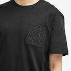 Loewe Men's Anagram Pocket T-Shirt in Black
