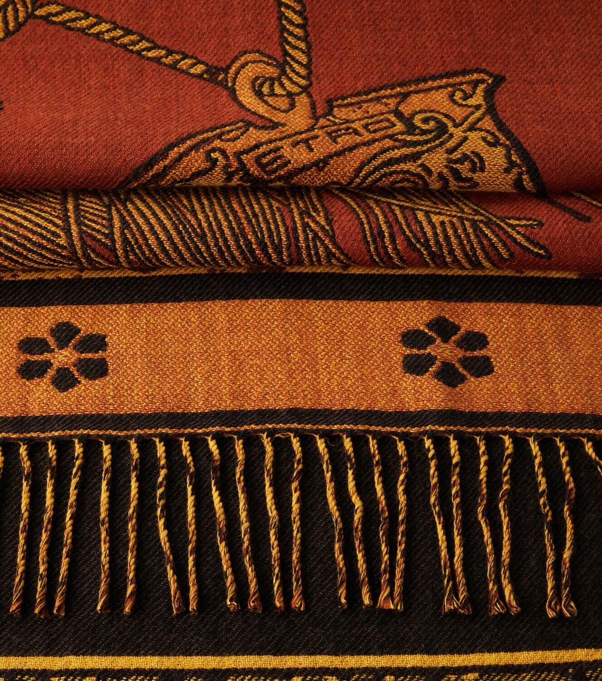 Etro Herald fringed wool throw