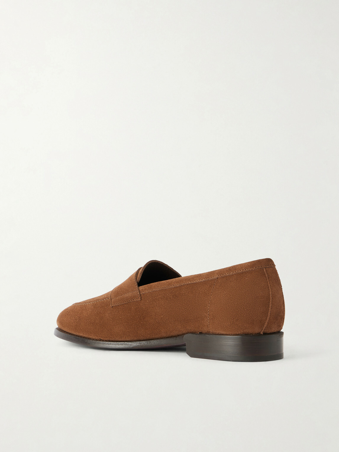 MORJAS - Suede Penny Loafers - Brown