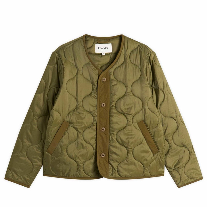 Photo: Corridor Men's Quilted Liner Jacket in Green