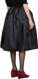 Comme des Garçons Black Structured Midi Skirt