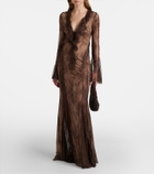 Bananhot Nori lace maxi dress