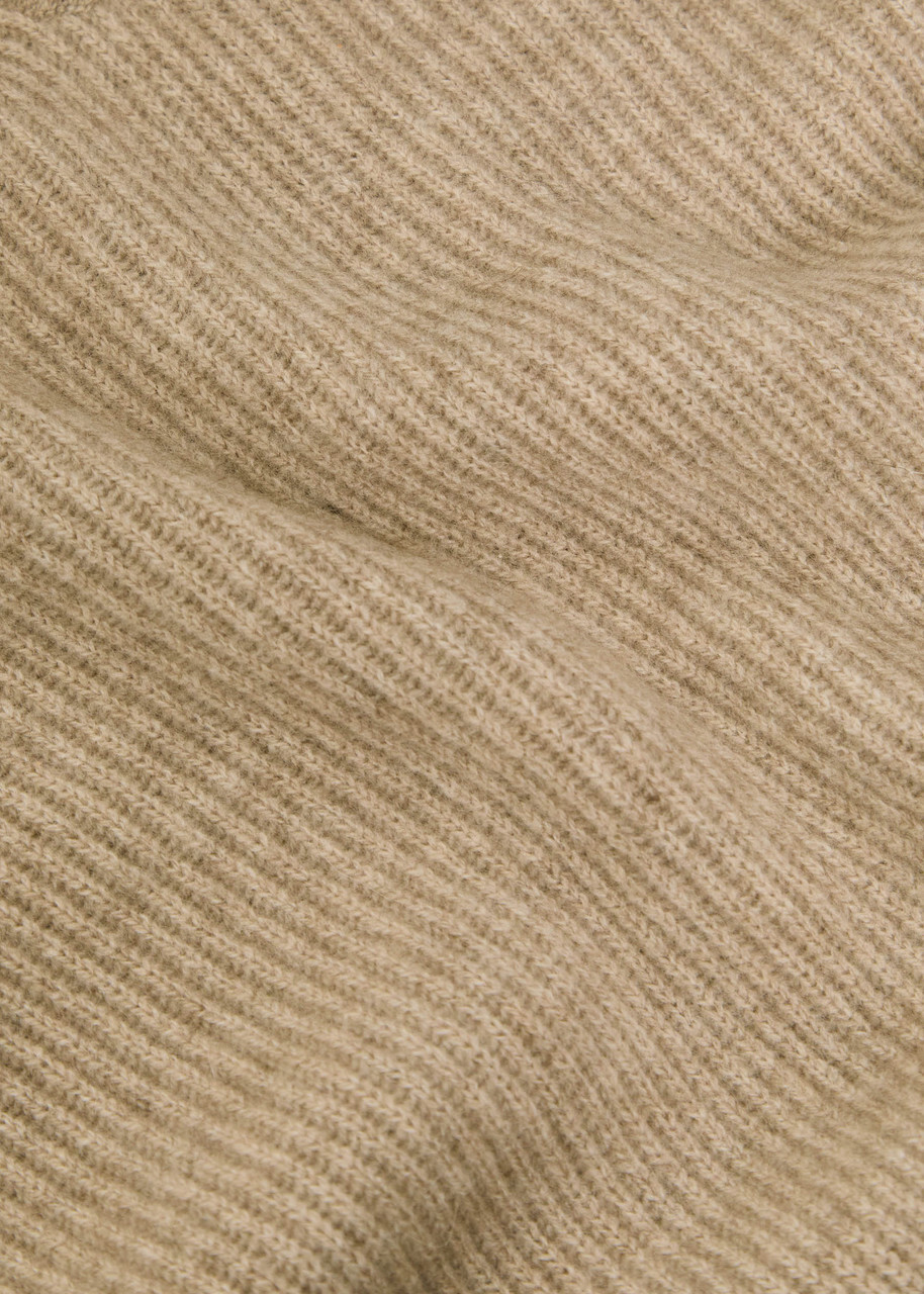 Guest In Residence Ribbed Cashmere Vest Taupe