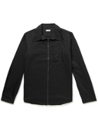 Deveaux - Gabe Wool-Blend Overshirt - Black