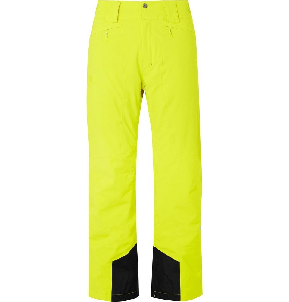 Lære udenad Tage med jogger Salomon - Icemania Fleece-Back Ski Pants - Men - Yellow Salomon